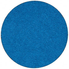 Merit Abrasives - 3" Disc Diam, 50 Grit, Zirconia Alumina Quick Change Disc - Type R Attaching System, Coated, Blue, Coarse Grade, 20,000 RPM - Americas Industrial Supply