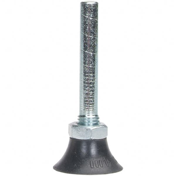 Merit Abrasives - 2" Diam Quick-Change Type P Disc Backing Pad - 1/4" Shank Diam, Soft Density, 30,000 RPM, Power-Lock Type 1 Compatible - Americas Industrial Supply