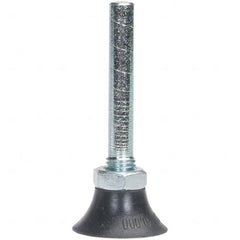 Merit Abrasives - 2" Diam Quick-Change Type P Disc Backing Pad - 1/4" Shank Diam, Soft Density, 30,000 RPM, Power-Lock Type 1 Compatible - Americas Industrial Supply