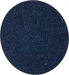 Merit Abrasives - 3" Disc Diam, 40 Grit, Zirconia Alumina Quick Change Disc - Type R Attaching System, Coated, Blue, Coarse Grade, 20,000 RPM - Americas Industrial Supply