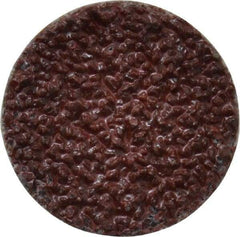 Merit Abrasives - 3/4" Disc Diam, 36 Grit, Aluminum Oxide Quick Change Disc - Type S Attaching System, Coated, Maroon, Very Coarse Grade, 40,000 RPM - Americas Industrial Supply