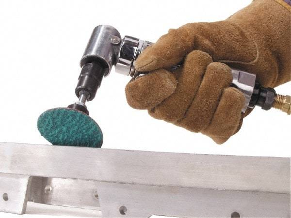 Merit Abrasives - 1-1/2" Disc Diam, 36 Grit, Zirconia Alumina Quick Change Disc - Type S Attaching System, Coated, Blue, Very Coarse Grade, 30,000 RPM, R801 Series - Americas Industrial Supply