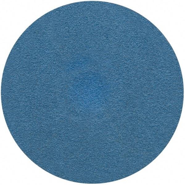Merit Abrasives - 3" Disc Diam, 80 Grit, Zirconia Alumina Quick Change Disc - Type S Attaching System, Coated, Blue, Medium Grade, 20,000 RPM - Americas Industrial Supply