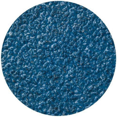 Merit Abrasives - 1-1/2" Disc Diam, 36 Grit, Zirconia Alumina Quick Change Disc - Type R Attaching System, Coated, Blue, Very Coarse Grade, 30,000 RPM - Americas Industrial Supply