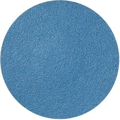 Merit Abrasives - 3" Disc Diam, 80 Grit, Zirconia Alumina Quick Change Disc - Type R Attaching System, Coated, Blue, Medium Grade, 20,000 RPM - Americas Industrial Supply