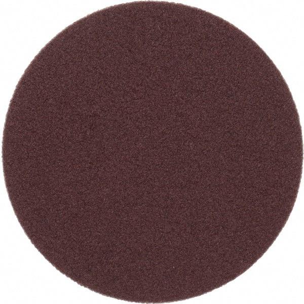 Merit Abrasives - 2" Diam, 120 Grit Aluminum Oxide Adhesive PSA Disc - Medium Grade, Black, Cloth Backing, Flexible - Americas Industrial Supply