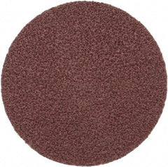 Merit Abrasives - 3" Diam, 36 Grit Aluminum Oxide Adhesive PSA Disc - Very Coarse, Black, Cloth Backing, Flexible - Americas Industrial Supply