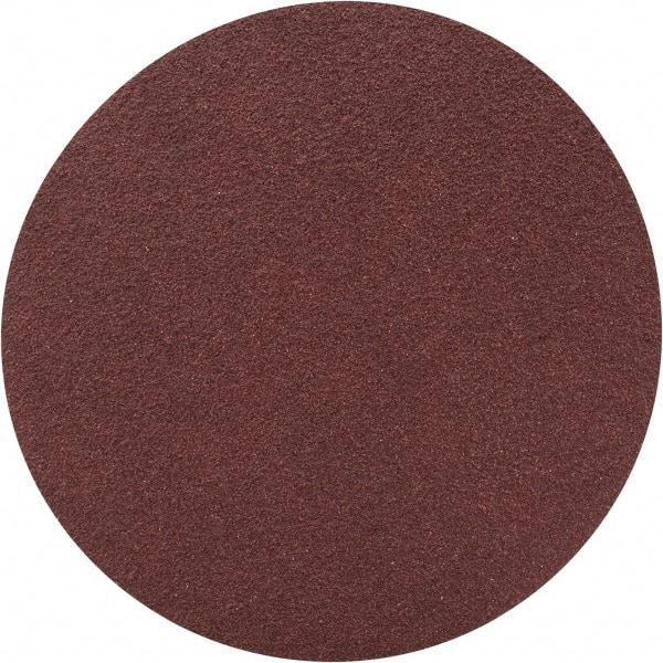 Merit Abrasives - 3" Diam, 100 Grit Aluminum Oxide Adhesive PSA Disc - Medium Grade, Black, Cloth Backing, Flexible - Americas Industrial Supply