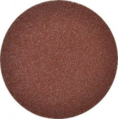 Merit Abrasives - 6" Diam, 24 Grit Aluminum Oxide Adhesive PSA Disc - Very Coarse, Black, Cloth Backing, Flexible - Americas Industrial Supply
