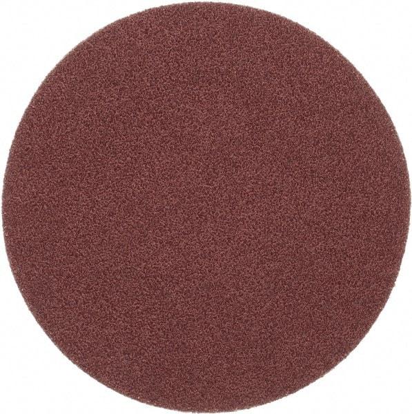 Merit Abrasives - 6" Diam, 40 Grit Aluminum Oxide Adhesive PSA Disc - Very Coarse, Black, Cloth Backing, Flexible - Americas Industrial Supply
