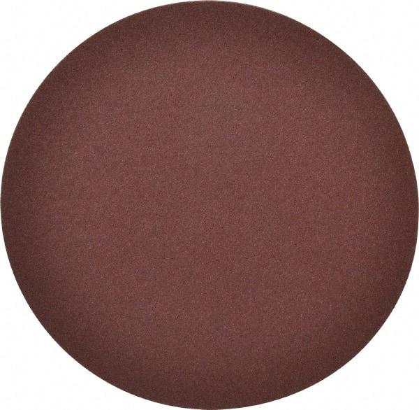 Merit Abrasives - 6" Diam, 100 Grit Aluminum Oxide Adhesive PSA Disc - Medium Grade, Black, Cloth Backing, Flexible - Americas Industrial Supply