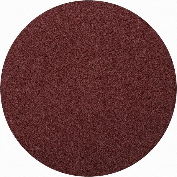 Merit Abrasives - 8" Diam, 50 Grit Aluminum Oxide Adhesive PSA Disc - Coarse Grade, Black, Cloth Backing, Flexible - Americas Industrial Supply