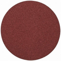 Merit Abrasives - 10" Diam, 36 Grit Aluminum Oxide Adhesive PSA Disc - Very Coarse, Black, Cloth Backing, Flexible - Americas Industrial Supply