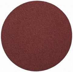 Merit Abrasives - 10" Diam, 40 Grit Aluminum Oxide Adhesive PSA Disc - Very Coarse, Black, Cloth Backing, Flexible - Americas Industrial Supply