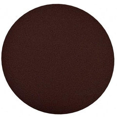 Merit Abrasives - 10" Diam, 120 Grit Aluminum Oxide Adhesive PSA Disc - Medium Grade, Black, Cloth Backing, Flexible, Use with Stationary Disc Sanders - Americas Industrial Supply