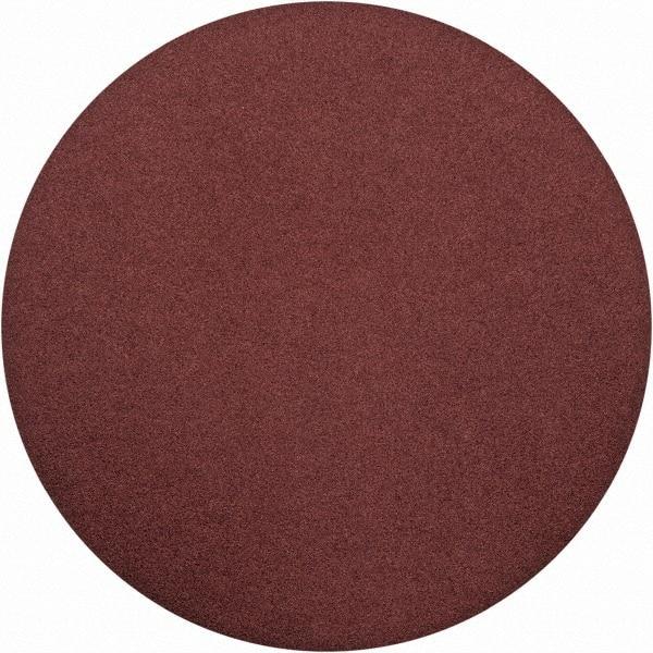 Merit Abrasives - 15" Diam, 80 Grit Aluminum Oxide Adhesive PSA Disc - Coarse Grade, Black, Cloth Backing, Flexible, Use with Stationary Disc Sanders - Americas Industrial Supply