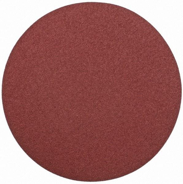Merit Abrasives - 20" Diam, 40 Grit Aluminum Oxide Adhesive PSA Disc - Very Coarse, Black, Cloth Backing, Flexible - Americas Industrial Supply