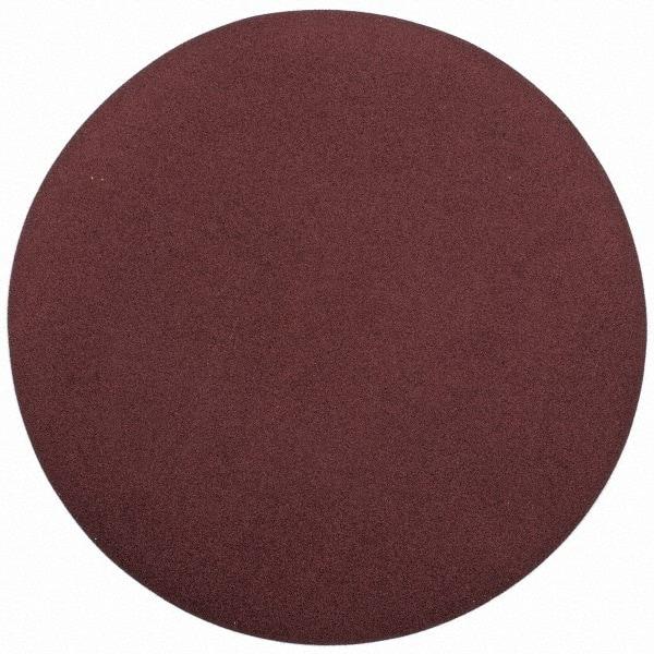 Merit Abrasives - 20" Diam, 100 Grit Aluminum Oxide Adhesive PSA Disc - Medium Grade, Black, Cloth Backing, Flexible, Use with Stationary Disc Sanders - Americas Industrial Supply