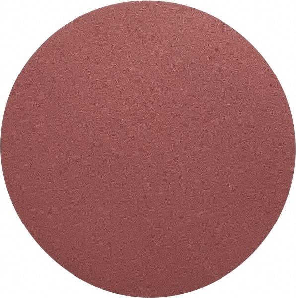 Merit Abrasives - 20" Diam, 120 Grit Aluminum Oxide Adhesive PSA Disc - Medium Grade, Black, Cloth Backing, Flexible, Use with Stationary Disc Sanders - Americas Industrial Supply