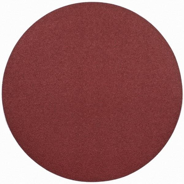 Merit Abrasives - 24" Diam, 50 Grit Aluminum Oxide Adhesive PSA Disc - Coarse Grade, Black, Cloth Backing, Flexible, Use with Stationary Disc Sanders - Americas Industrial Supply