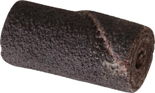 Merit Abrasives - 1/2" Max Roll Diam x 1" OAL, 60 Grit Aluminum Oxide Straight Cartridge Roll - 1/8" Pilot Hole Diam, Medium Grade - Americas Industrial Supply
