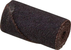 Merit Abrasives - 3/4" Max Roll Diam x 1-1/2" OAL, 60 Grit Aluminum Oxide Straight Cartridge Roll - 3/16" Pilot Hole Diam, Medium Grade - Americas Industrial Supply