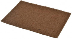 Merit Abrasives - Medium Grade, Aluminum Oxide Hand Pad - Brown, 6" Wide x 9" Long, Nonwoven - Americas Industrial Supply