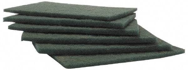 Merit Abrasives - Aluminum Oxide Hand Pad - Green, 6" Wide x 9" Long, Nonwoven - Americas Industrial Supply