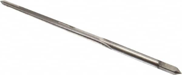Made in USA - #5/0 Pin, 0.0966" Diam, 0.0719" Small End, 7/64" Diam Straight Shank, 1-3/16" Flute, Taper Pin Reamer - Americas Industrial Supply