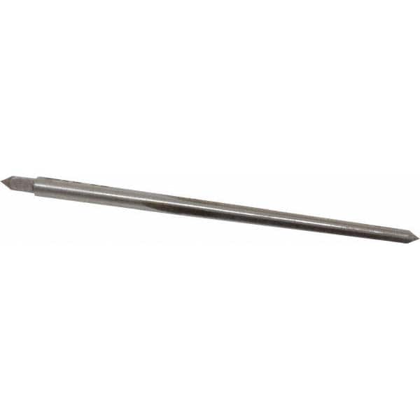Made in USA - #4/0 Pin, 0.1142" Diam, 0.0869" Small End, 1/8" Diam Straight Shank, 1-5/16" Flute, Taper Pin Reamer - Americas Industrial Supply