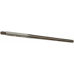 Made in USA - #3/0 Pin, 0.1302" Diam, 0.1029" Small End, 9/64" Diam Straight Shank, 1-5/16" Flute, Taper Pin Reamer - Americas Industrial Supply