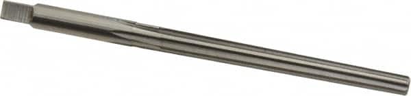 Made in USA - #2 Pin, 0.2008" Diam, 0.1605" Small End, 13/64" Diam Straight Shank, 1-15/16" Flute, Taper Pin Reamer - Americas Industrial Supply