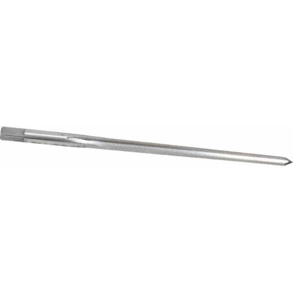 Made in USA - #4 Pin, 0.2604" Diam, 0.2071" Small End, 17/64" Diam Straight Shank, 2-9/16" Flute, Taper Pin Reamer - Americas Industrial Supply