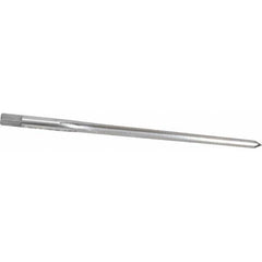 Made in USA - #4 Pin, 0.2604" Diam, 0.2071" Small End, 17/64" Diam Straight Shank, 2-9/16" Flute, Taper Pin Reamer - Americas Industrial Supply