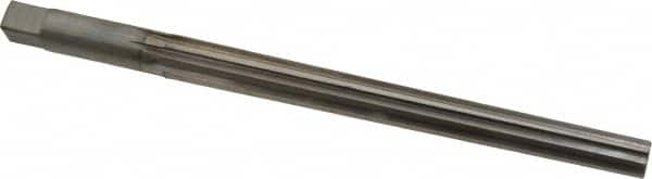 Made in USA - #9 Pin, 0.6066" Diam, 0.4805" Small End, 9/16" Diam Straight Shank, 6-1/16" Flute, Taper Pin Reamer - Americas Industrial Supply