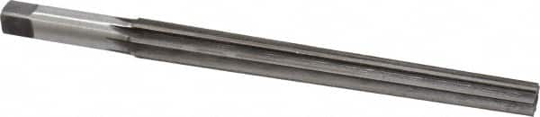 Made in USA - #10 Pin, 0.7216" Diam, 0.5799" Small End, 5/8" Diam Straight Shank, 6-13/16" Flute, Taper Pin Reamer - Americas Industrial Supply