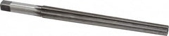 Made in USA - #10 Pin, 0.7216" Diam, 0.5799" Small End, 5/8" Diam Straight Shank, 6-13/16" Flute, Taper Pin Reamer - Americas Industrial Supply