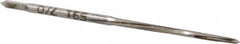 Made in USA - #7/0 Pin, 0.0666" Diam, 0.0497" Small End, 5/64" Diam Straight Shank, 13/16" Flute, Taper Pin Reamer - Americas Industrial Supply