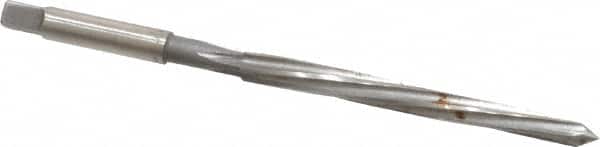 Made in USA - #3/0 Pin, 0.1302" Diam, 0.1029" Small End, 9/64" Diam Straight Shank, 1-5/16" Flute, Taper Pin Reamer - Americas Industrial Supply