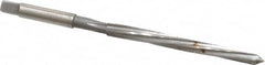 Made in USA - #3/0 Pin, 0.1302" Diam, 0.1029" Small End, 9/64" Diam Straight Shank, 1-5/16" Flute, Taper Pin Reamer - Americas Industrial Supply
