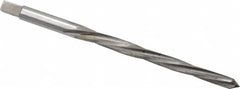 Made in USA - #2/0 Pin, 0.1462" Diam, 0.1137" Small End, 5/32" Diam Straight Shank, 1-9/16" Flute, Taper Pin Reamer - Americas Industrial Supply