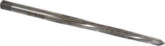 Made in USA - #0 Pin, 0.1638" Diam, 0.1287" Small End, 11/64" Diam Straight Shank, 1-11/16" Flute, Taper Pin Reamer - Americas Industrial Supply