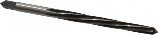 Made in USA - #2 Pin, 0.2008" Diam, 0.1605" Small End, 13/64" Diam Straight Shank, 1-15/16" Flute, Taper Pin Reamer - Americas Industrial Supply