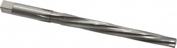 Made in USA - #5 Pin, 0.2994" Diam, 0.2409" Small End, 5/16" Diam Straight Shank, 2-13/16" Flute, Taper Pin Reamer - Americas Industrial Supply