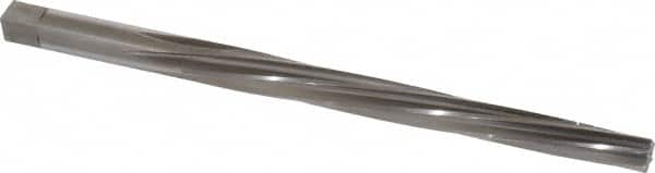 Made in USA - #7 Pin, 27/64" Diam, 0.3297" Small End, 13/32" Diam Straight Shank, 4-7/16" Flute, Taper Pin Reamer - Americas Industrial Supply