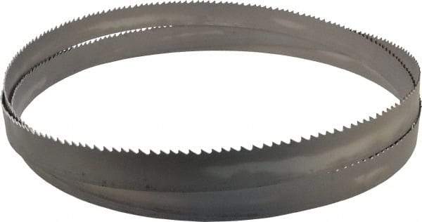 Starrett - 3 to 4 TPI, 12' 6" Long x 1-1/4" Wide x 0.042" Thick, Welded Band Saw Blade - Bi-Metal, Toothed Edge, Raker Tooth Set, Contour Cutting - Americas Industrial Supply