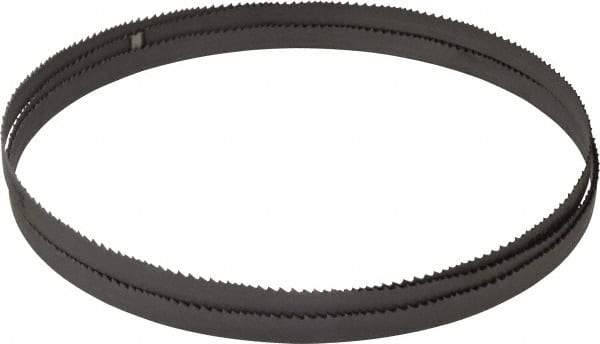 Starrett - 6 to 10 TPI, 7' 5" Long x 1/2" Wide x 0.035" Thick, Welded Band Saw Blade - Bi-Metal, Toothed Edge, Raker Tooth Set, Contour Cutting - Americas Industrial Supply