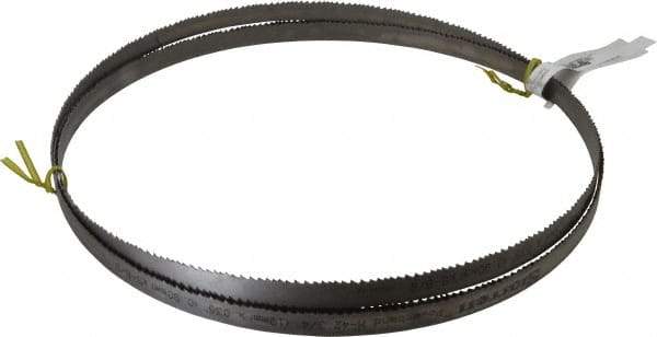 Starrett - 5 to 8 TPI, 11' 5" Long x 3/4" Wide x 0.035" Thick, Welded Band Saw Blade - Bi-Metal, Toothed Edge, Raker Tooth Set, Contour Cutting - Americas Industrial Supply