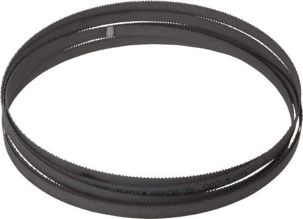 Starrett - 10 TPI, 12' 7" Long x 1/2" Wide x 0.035" Thick, Welded Band Saw Blade - Bi-Metal, Toothed Edge, Raker Tooth Set, Contour Cutting - Americas Industrial Supply
