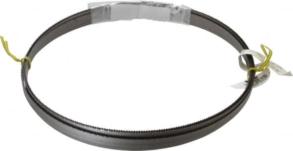 Starrett - 10 TPI, 14' 6" Long x 1/2" Wide x 0.035" Thick, Welded Band Saw Blade - Bi-Metal, Toothed Edge, Raker Tooth Set, Contour Cutting - Americas Industrial Supply